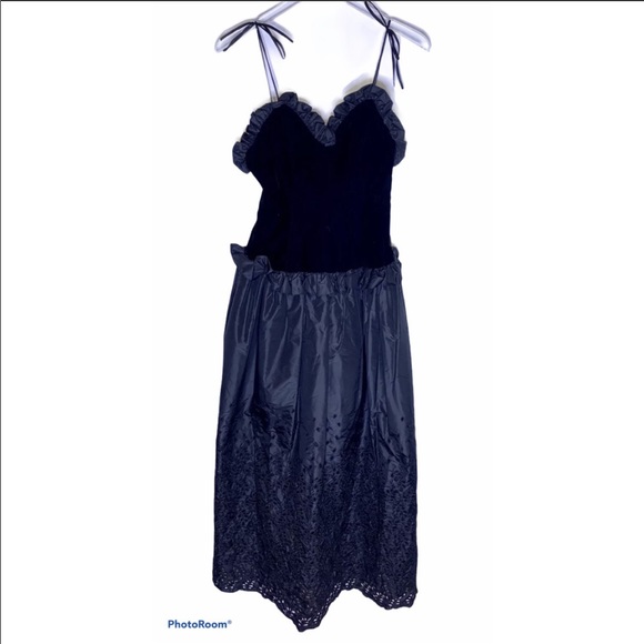 VINTAGE Saks Fifth Avenue Dress Size S Black - Picture 9 of 10